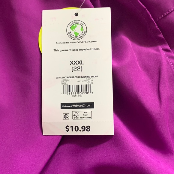 NWT Athletic purple shorts size XXXL - Picture 3 of 5